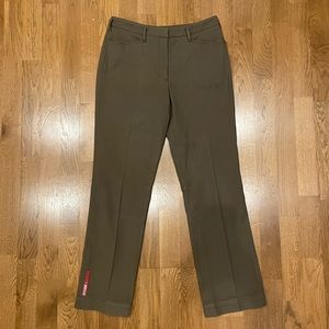 Dark Green Wool Prada pants